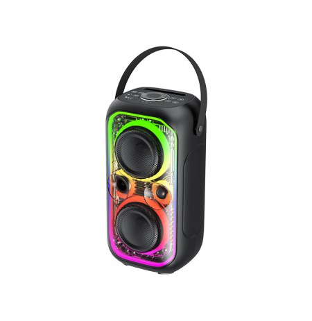 Tracer 47875 Poweraudio CRYSTAL 60 BT TWS Speaker, Black With RGB