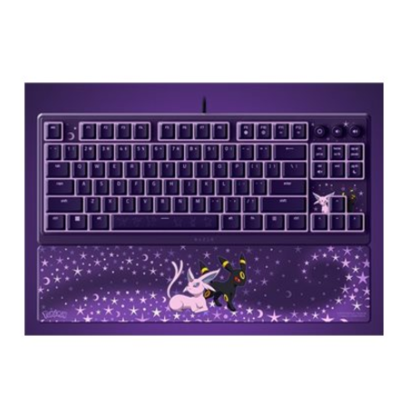 Razer Ornata V3 Tenkeyless | Gaming keyboard | Wired | US | Razer Mecha-Membrane Switches | Wrist Rest | Pokémon Espeon