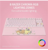 Razer Ornata V3 Tenkeyless | Gaming keyboard | Wired | US | Razer Mecha-Membrane Switches | Wrist Rest | Pikachu Eevee Edition