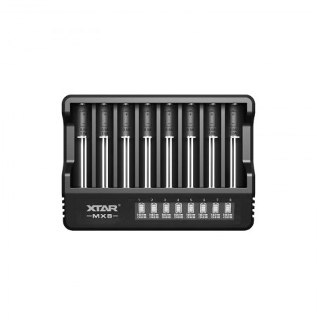 Battery charger Li-ion 3,6V / 3,7V / 1,5V and 1,2V Ni-MH XTAR MX8
