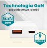 Charger everActive GaN SUPER SLIM SC-340Q USB QC3.0 and USB-C PD 20W