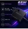 Qoltec 51778 GaN 65W charger | 5-21V | 3-3.25A | USB-C PD PPS