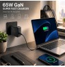 Qoltec 51778 GaN 65W charger | 5-21V | 3-3.25A | USB-C PD PPS