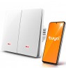 Qoltec 52706 Smart 2-Gang Light Switch | Wi-Fi | Timer | Tuya | Smart life | White