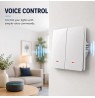 Qoltec 52706 Smart 2-Gang Light Switch | Wi-Fi | Timer | Tuya | Smart life | White
