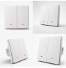 Qoltec 52706 Smart 2-Gang Light Switch | Wi-Fi | Timer | Tuya | Smart life | White