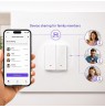 Qoltec 52706 Smart 2-Gang Light Switch | Wi-Fi | Timer | Tuya | Smart life | White
