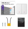 Qoltec 52706 Smart 2-Gang Light Switch | Wi-Fi | Timer | Tuya | Smart life | White