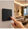 Qoltec 52708 Smart 2-Gang Light Switch | Wi-Fi | Timer | Tuya | Smart life | Black