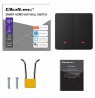Qoltec 52708 Smart 2-Gang Light Switch | Wi-Fi | Timer | Tuya | Smart life | Black