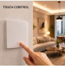 Qoltec 52719 Smart 1-Gang Light Switch | Wi-Fi | Timer | Tuya | Smart life | White