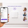 Qoltec 52719 Smart 1-Gang Light Switch | Wi-Fi | Timer | Tuya | Smart life | White