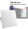 Qoltec 52719 Smart 1-Gang Light Switch | Wi-Fi | Timer | Tuya | Smart life | White