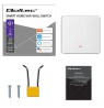 Qoltec 52719 Smart 1-Gang Light Switch | Wi-Fi | Timer | Tuya | Smart life | White