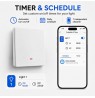 Qoltec 52719 Smart 1-Gang Light Switch | Wi-Fi | Timer | Tuya | Smart life | White