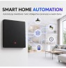 Qoltec 52722 Smart 1-Gang Light Switch | Wi-Fi | Timer | Tuya | Smart life | Black