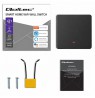 Qoltec 52722 Smart 1-Gang Light Switch | Wi-Fi | Timer | Tuya | Smart life | Black