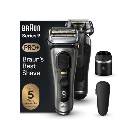 Braun Series 9 Pro+ 9565cc Wet & Dry Foil shaver Trimmer Metallic