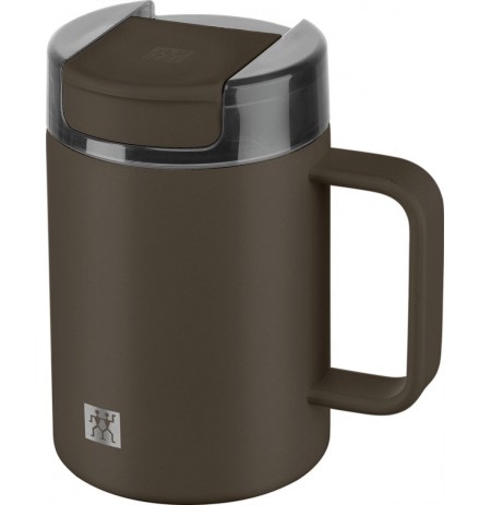 ZWILLING THERMO PLUS Thermal mug with handle - 380ml, brown