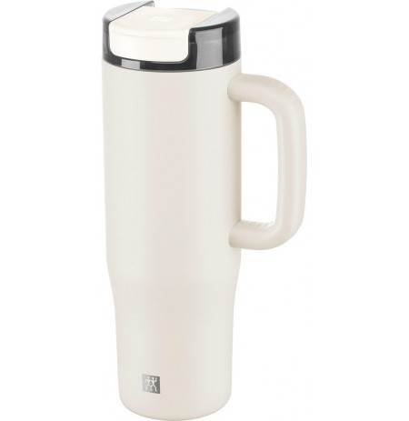 ZWILLING THERMO PLUS Thermal mug with straw - 900ml, cream