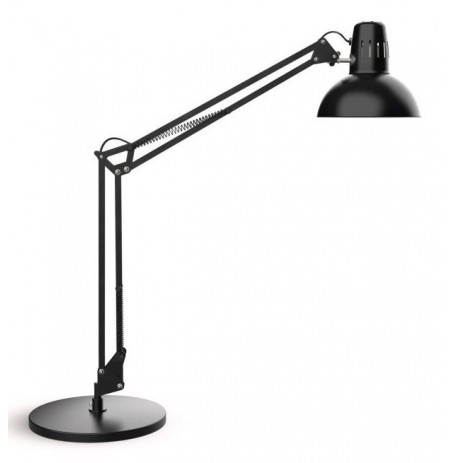 MAUL LED desk lamp MAULstudy with stand E27, black