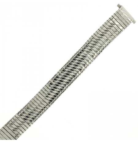 Metalinė tampoma laikrodžio apyrankė M-SILVER-168-MEN