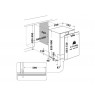 WHIRLPOOL WH7ITD14C6N6 built-in dishwasher, 60 cm, 46 dB, 14 place settings
