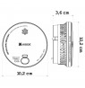 Set of two smoke detectors 2030-DSR3 KIDDE
