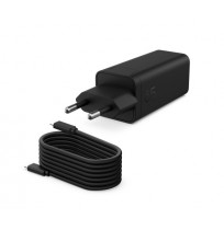 HP C90CKUT Nešiojamo kompiuterio įkroviklis 65W GaN, USB-C, EU, Juoda