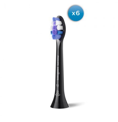 Philips Sonicare S2 Sensitive HX6056/88 Sonic Dantų šepetėlio galvutės, Juoda