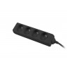 Lanberg PS0-04E-0150-BK power extension 1.5 m 4 AC outlet(s) Indoor Black