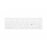 Natec Tang US wireless keyboard BT + 2.4 GHz quiet Slim white