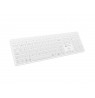 Natec Tang US wireless keyboard BT + 2.4 GHz quiet Slim white