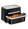 Tefal Dual Easy Fry Flex EY9228 9 L Stand-alone 2700 W Hot air fryer Black, Stainless steel