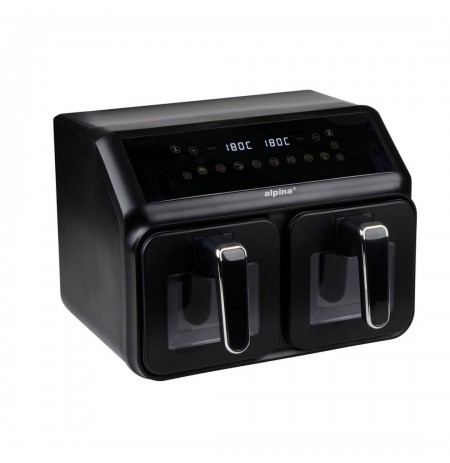 Air Fryer ALPINA  2x4l 2200w black