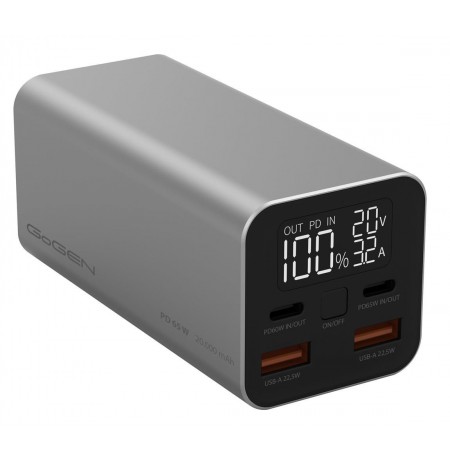 Powerbank GoGEN PB200009S 20000 mAh PD 65W silver
