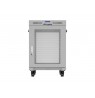 19" 15U 600 × 800 GREY FLOOR-STANDING RACK CABINET WITH PERFORATED DOOR AND LCD, LANBERG (FLAT PACK)
