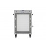 19" 15U 600 × 800 GREY FLOOR-STANDING RACK CABINET WITH PERFORATED DOOR AND LCD, LANBERG (FLAT PACK)