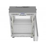 19" 15U 600 × 800 GREY FLOOR-STANDING RACK CABINET WITH PERFORATED DOOR AND LCD, LANBERG (FLAT PACK)