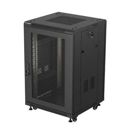 Lanberg FF01-6618-23B rack cabinet 18U Freestanding rack Black