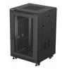 Lanberg FF01-6618-23B rack cabinet 18U Freestanding rack Black