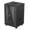 Lanberg FF01-6618-12B rack cabinet 18U Freestanding rack Black