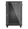 Lanberg FF01-6618-12B rack cabinet 18U Freestanding rack Black