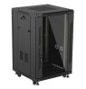 Lanberg FF01-6618-12B rack cabinet 18U Freestanding rack Black