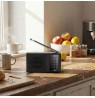 Manta MARDI120BK COSTA Portable FM/AM Radio with Built-in Rechargeable Battery, Black