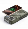 Hawk HWRDI440GN Radio Solar Dynamo With Powerbank, Black