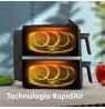Philips 4000 series NA461/00 fryer Double 10 L Stand-alone 2750 W Hot air fryer Black, Silver