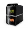 Philips 4000 series NA461/00 fryer Double 10 L Stand-alone 2750 W Hot air fryer Black, Silver