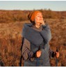 Blauberg BL-PK01 Heated Poncho Blanket, One Size, Grey