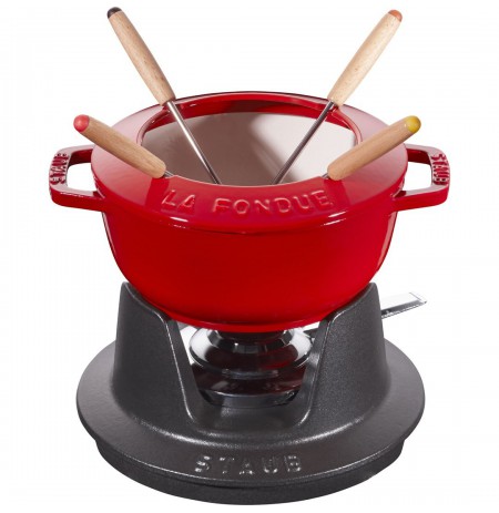 Staub fondue set - 16 cm, Red